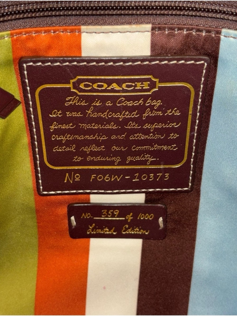 Coach | Rare 65th Anniversary Legacy Flap Crossbody | #359/1000 - Picture 12 of 16
